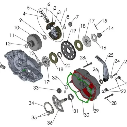 Engine – Clutch Kick Lever 2019 Cobra CX50 P3
