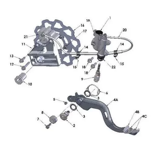 Rear Brakes 2016 Cobra CX50 KING