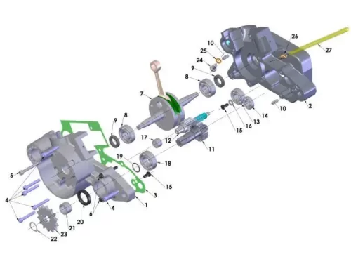 Engine – Transmission 2014 Cobra CX50 JR