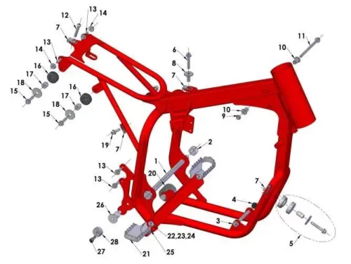 Frame 1 – 50cc 2015 Cobra CX50 JR