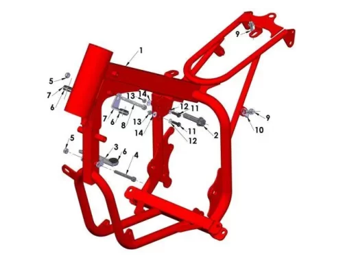 Frame 2 – 50cc 2014 Cobra CX50 JR