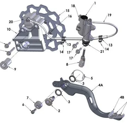 Rear Brakes 2014 Cobra CX50 JR