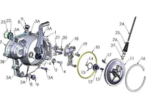 Engine – Clutch Kick Cover 2014 Cobra CX65
