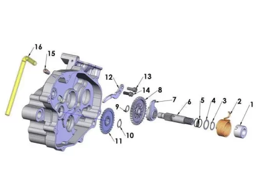 Engine – Kick Mechanism 2014 Cobra CX65 - Image 2