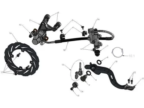 Rear Brakes 2016 Cobra CX65 - Image 2