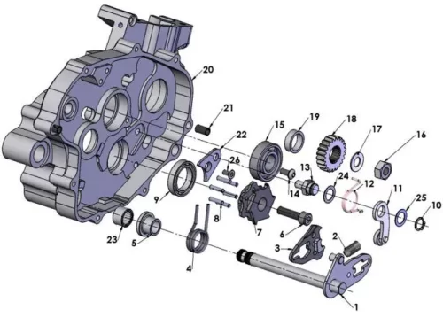 Engine – Kick Mechanism 2015 Cobra CX65