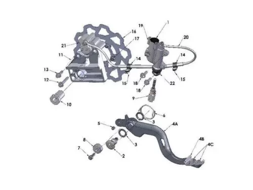Rear Brakes 2016 Cobra CX50 JR