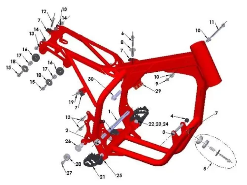 Frame 1 – 50cc 2015 Cobra CX50 JR - Image 2