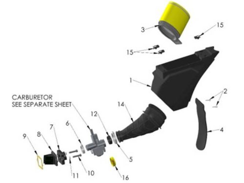 Airbox and Inlet System 2021 Cobra CX50 FWE